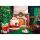 Adventskalender Adventskalenderkarte QR-Code-Rezepte DIN A5 süßes Weihnachtsmann an Kamin besinnliche Weihnachtszeit