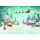 Adventskalender Adventskalenderkarte QR-Code-Rezepte DIN A5 Rentierschlitten über Stadt
