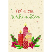 Weihnachten Green Line unverpackte Weihnachtskarte mit...