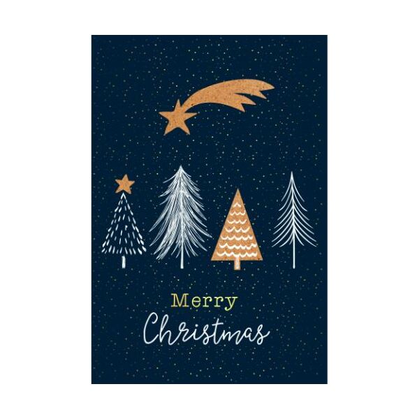 Weihnachten Handmade Weihnachtskarten mit Briefumschlag Bäume Weihnachtsstern Merry Christmas