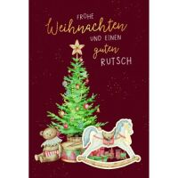 Weihnachtskarten mit Drehelement mit Briefumschlag...