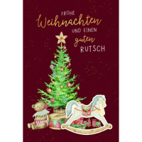 Weihnachtskarten mit Drehelement mit Briefumschlag...