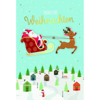 Weihnachtskarten mit Drehelement mit Briefumschlag...