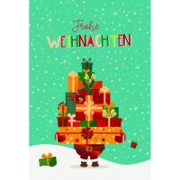 Weihnachtskarten mit Drehelement mit Briefumschlag...