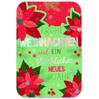 Weihnachten gestanzte Karte mit Innendruck und...