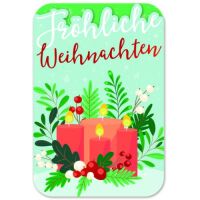 Weihnachten gestanzte Karte mit Innendruck und...