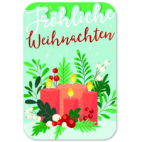 Weihnachten gestanzte Karte mit Innendruck und...