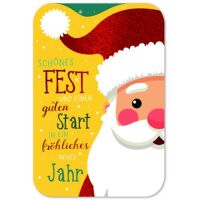 Weihnachten gestanzte Karte mit Innendruck und...