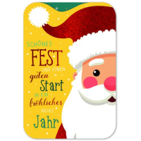 Weihnachten gestanzte Karte mit Innendruck und...
