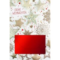 Weihnachten Geldkarte mit Briefumschlag rotes Geldkuvert...
