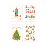 Weihnachten Geschenkanhänger 8-er Set 4 x 2 inkl....