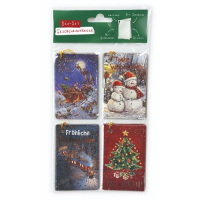 Weihnachten Geschenkanhänger 8-er Set 4 x 2 inkl....