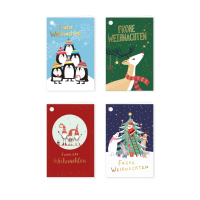 Weihnachten Geschenkanhänger 8-er Set 4 x 2 inkl....