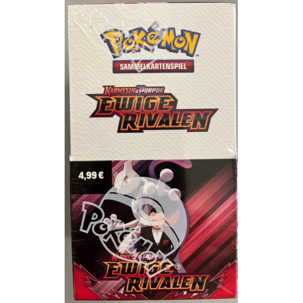 Pokémon Ewige Rivalen Karmesin & Purpur Booster Bundle 18er Display Sammelbildertüten mit jeweils 10 Karten Sammelkartenspiel POKEMON sealed