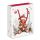 Weihnachten Geschenktasche A5-Format Teddy mit Geschenk Teddys gift white