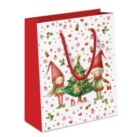 Weihnachten Geschenktasche A5-Format Wichtel bei...
