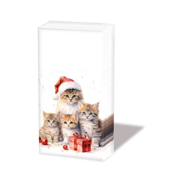 Weihnachten Taschentücher Kätzchen Geschenk Kugeln 10 Stück Meaowy Christmas