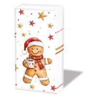 Weihnachten Taschentücher Lebkuchenmann mit Kakao 10...