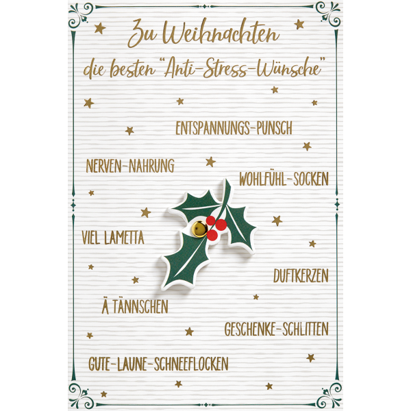 Weihnachten Glückwunschkarte mit Umschlag Moving Cards Drehscheibe Weihnachten Anti-Stress