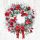 Weihnachten Servietten Cocktail 25x25 3-lagig 20 Stück Kranz an Holzwand  Blooming wreath FSC Mix