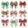 Weihnachten Servietten Cocktail 25x25 3-lagig 20 Stück verschiedene Schleifen Merry ribbons white FSC Mix