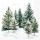 Weihnachten Servietten Cocktail 25x25 3-lagig 20 Stück Kiefern im Schnee Whispering pines FSC Mix