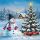 Weihnachten Servietten Cocktail 25x25 3-lagig 20 Stück Schneemann Haus Tannenbaum Cool guard FSC Mix