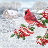 Weihnachten Servietten Cocktail 25x25 3-lagig 20...