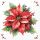 Weihnachten Servietten Lunch 33x33 3-lagig 20 Stück Weihnachtsstern  weiß Festive poinsettia white FSC Mix