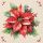 Weihnachten Servietten Lunch 33x33 3-lagig 20 Stück Weihnachtsstern creme Festive poinsettia cream FSC Mix