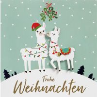 Weihnachten Quadratische Glückwunschkarte mit...