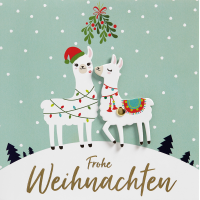 Weihnachten Quadratische Glückwunschkarte mit...