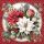 Weihnachten Servietten Lunch 33x33 3-lagig 20 Stück Blumenstrauß rot Florals scene red FSC Mix