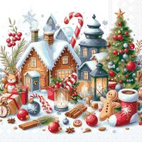 Weihnachten Servietten Lunch 33x33 3-lagig 20 Stück...
