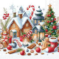 Weihnachten Servietten Lunch 33x33 3-lagig 20 Stück...