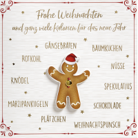 Weihnachten Quadratische Glückwunschkarte mit...