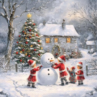 Weihnachten Servietten Lunch 33x33 3-lagig 20 Stück...