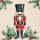 Weihnachten Servietten Lunch 33x33 3-lagig 20 Stück Nussknacker Stechpalme cream Wooden nutcracker cream FSC Mix