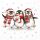 Weihnachten Servietten Lunch 33x33 3-lagig 20 Stück Pinguine mit Geschenk Penguin surprise FSC Mix