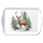 Weihnachten Tray melamine Tablett 13 x 21 Hirsch im Wald Tray melamine 13x21 cm Winter stag white