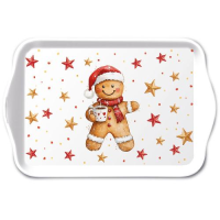 Weihnachten Tray melamine Tablett 13 x 21 Lebkuchenmann...