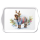 Weihnachten Tray melamine Tablett 13 x 21 WeihnachtseselTray melamine 13x21 cm Wooly donkey