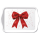 Weihnachten Tray melamine Tablett 13 x 21 rote Geschenkschleife Tray melamine 13x21 cm Fancy bow red/white