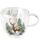 Weihnachten Doppelwandiger Glasbecher 0,2 l Hirsch im Wald Winter stag white