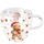 Weihnachten Doppelwandiger Glasbecher 0,2 l Lebkuchenmann mit Kakao Cocoa and cookie