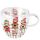 Weihnachten Doppelwandiger Glasbecher 0,2 l Vogelhaus Quartett Birdhouse quartet white