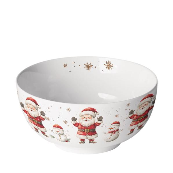 Weihnachten Schale Weihnachtsmann Schneemänner Jolly friends
