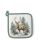Weihnachten Topflappen Hirsch im Wald  Winter stag white
