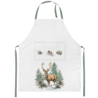Weihnachten Schürze 70x85 cm Hirsch im Wald  Winter...