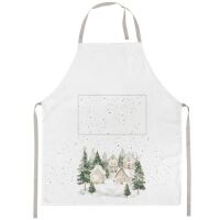 Weihnachten Schürze 70x85 cm Dorf im Schnee  Snowy...
